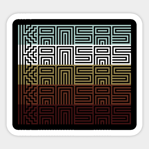 Kansas Sticker by thinkBig